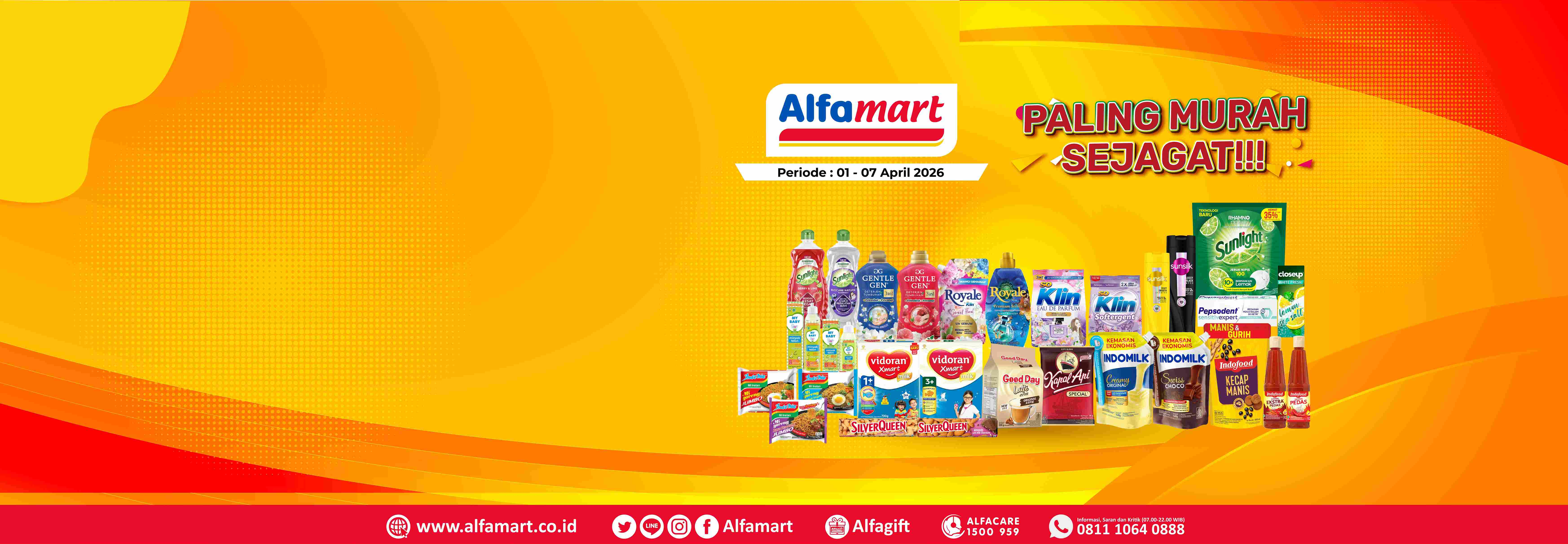 Banner promo PMS (PALING MURAH SEJAGAT) Alfamart
