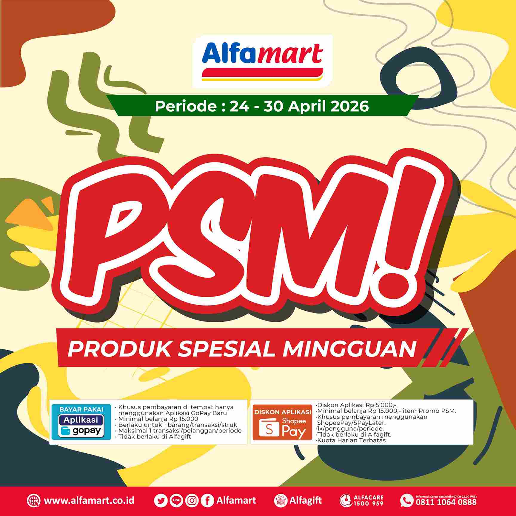 Banner Produk Spesial Mingguan (PSM) Alfamart