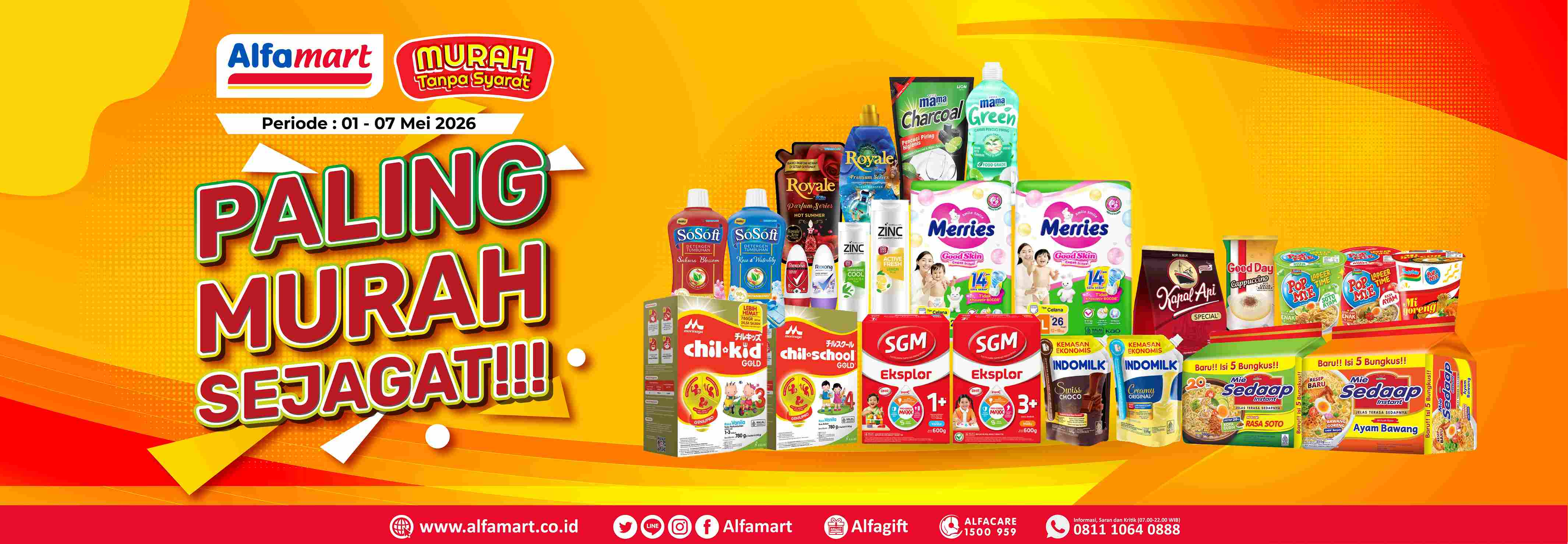 Banner promo PMS (PALING MURAH SEJAGAT) Alfamart