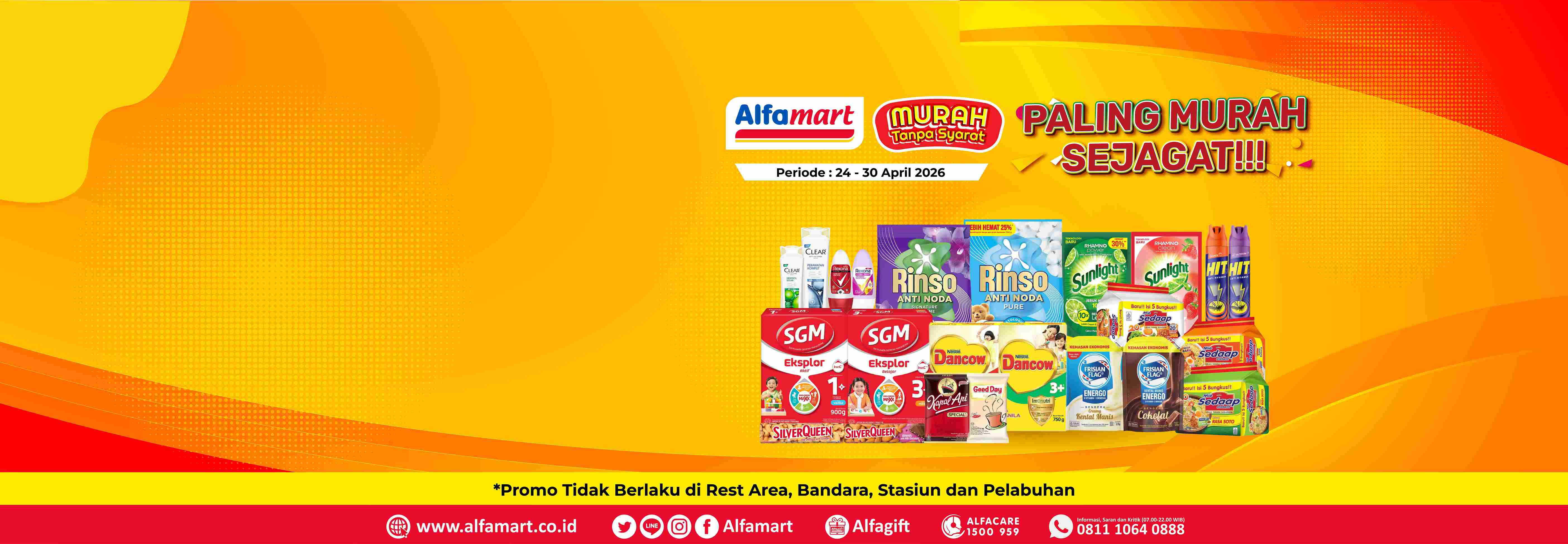Banner promo PMS (PALING MURAH SEJAGAT) Alfamart