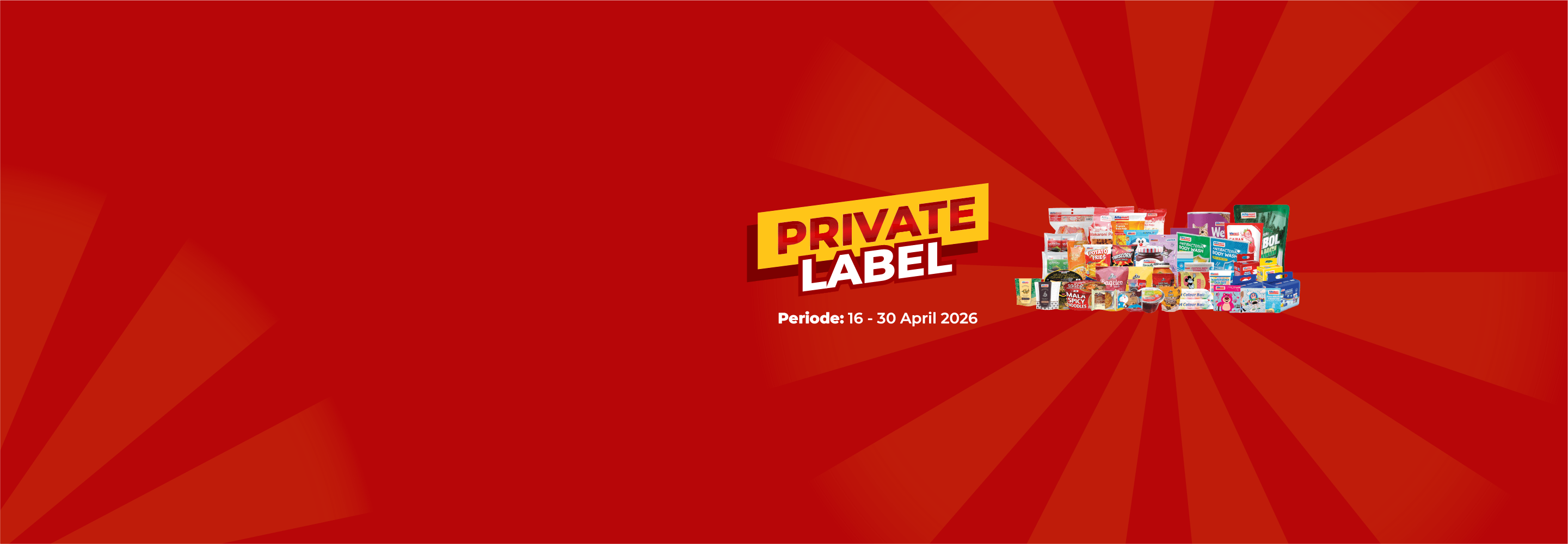 Banner promo Private Label Alfamart Alfamart