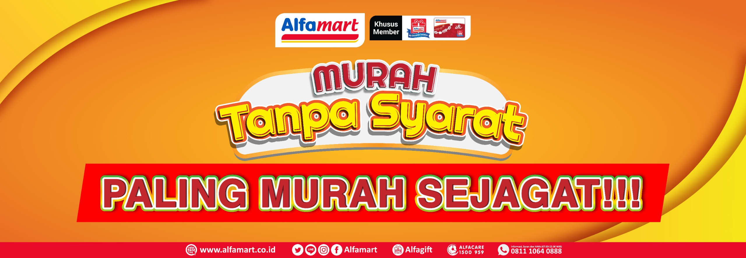 Banner promo PROMO MEMBER ONLY Alfamart