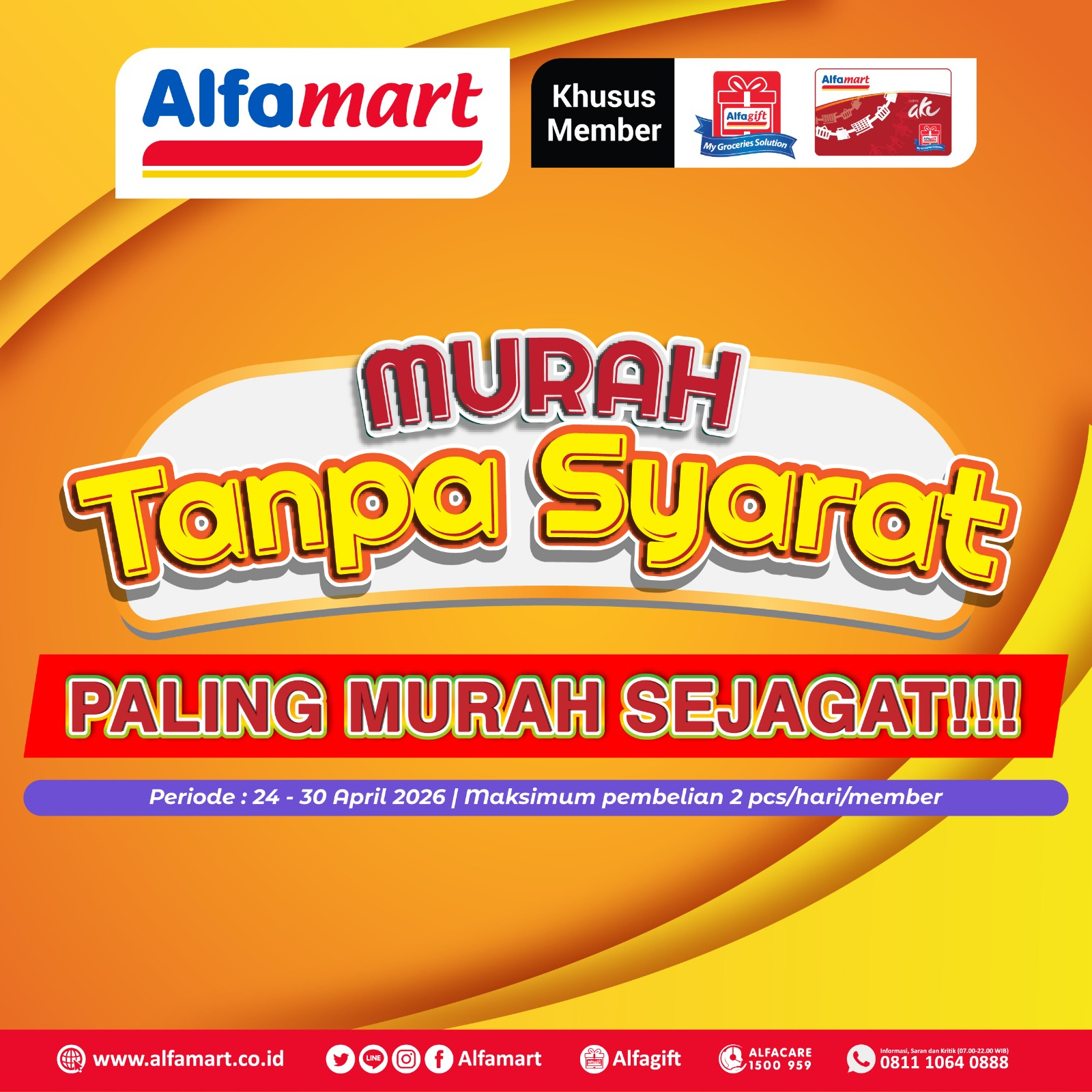 Banner PROMO MEMBER ONLY Alfamart