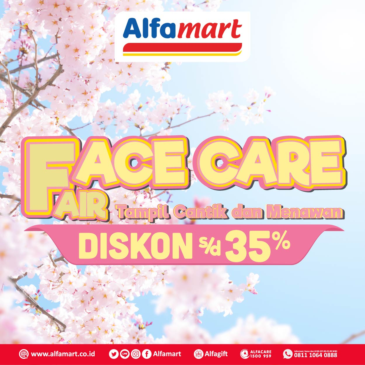 Banner FACE CARE FAIR Alfamart