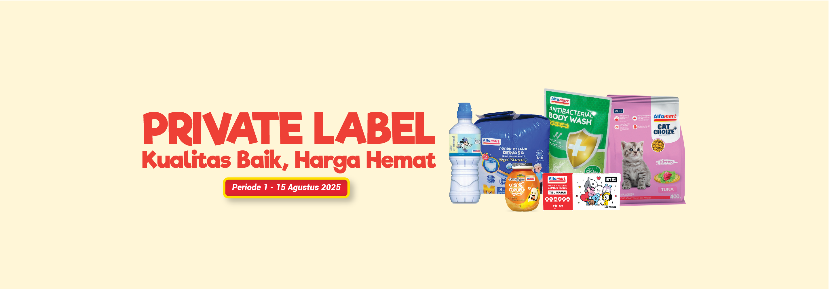 Banner promo Private Label Alfamart Alfamart