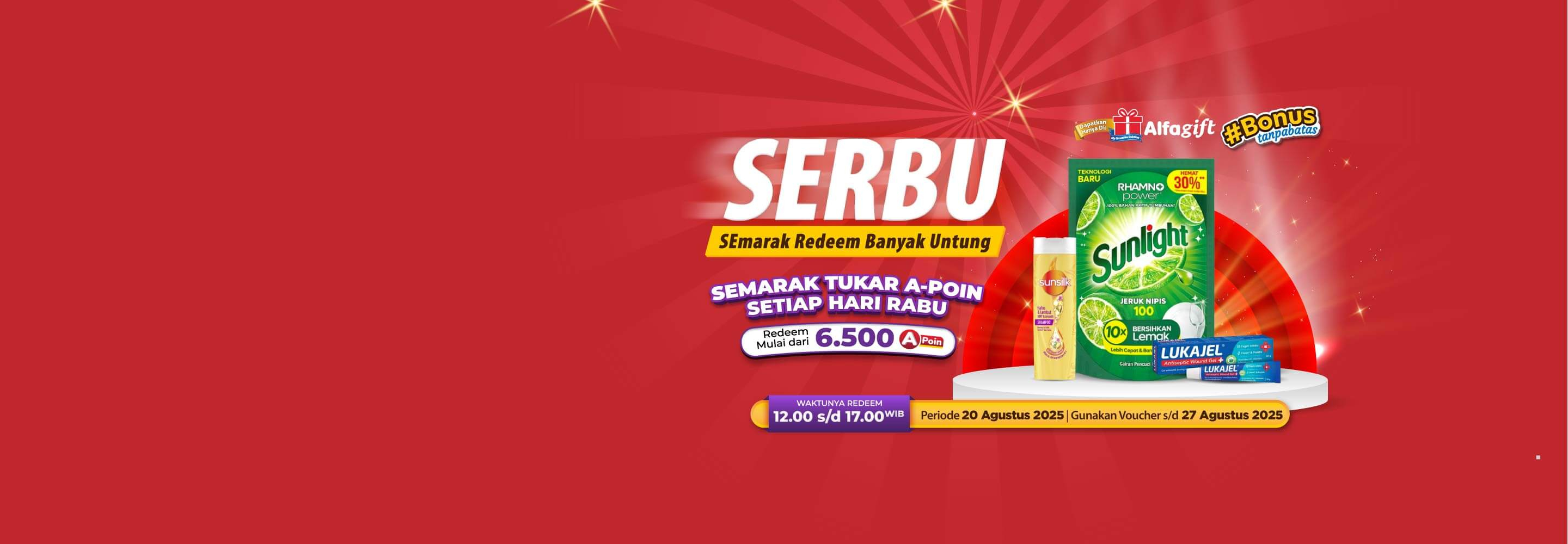 Desktop version banner Promo SERBU Alfamart