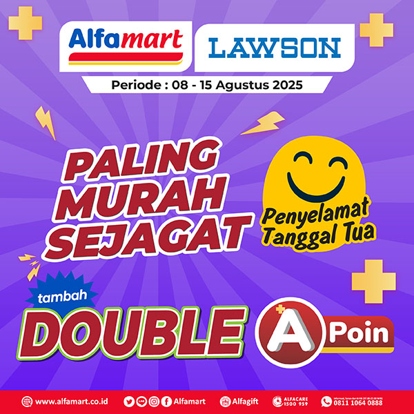 Banner Double Poin Alfamart