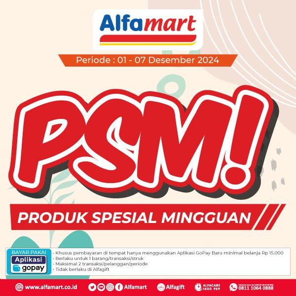 Banner PSM (PROMO SPESIAL MINGGUAN) Alfamart