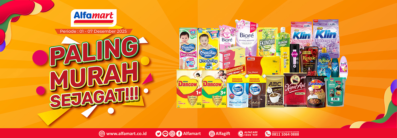 Banner promo PMS (PALING MURAH SEJAGAT) Alfamart