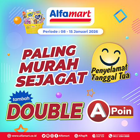 Banner Double Poin Alfamart