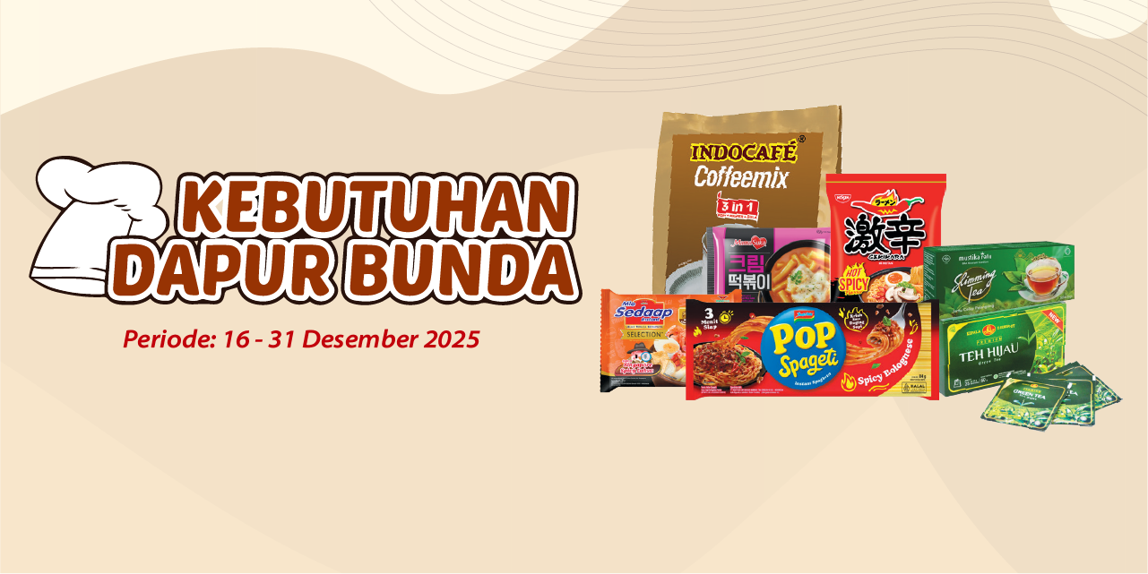 Mobile version banner Kebutuhan Dapur Bunda