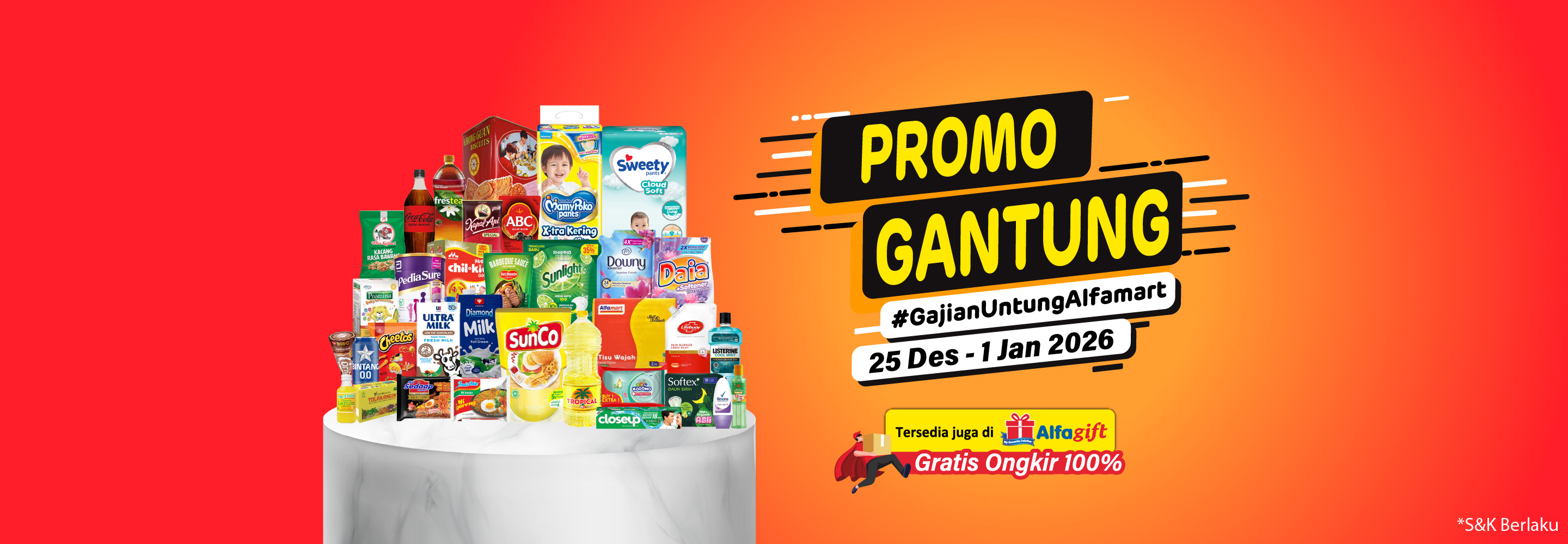 Banner promo Promo Gantung Alfamart Alfamart