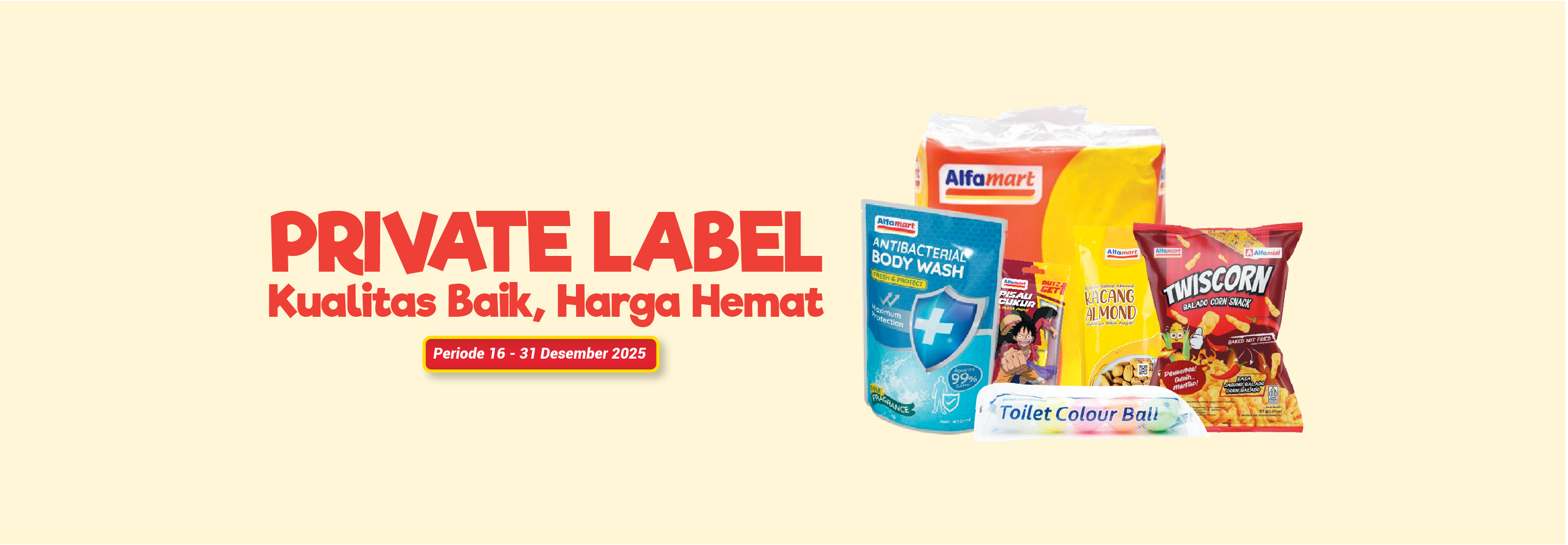 Banner promo Private Label Alfamart Alfamart