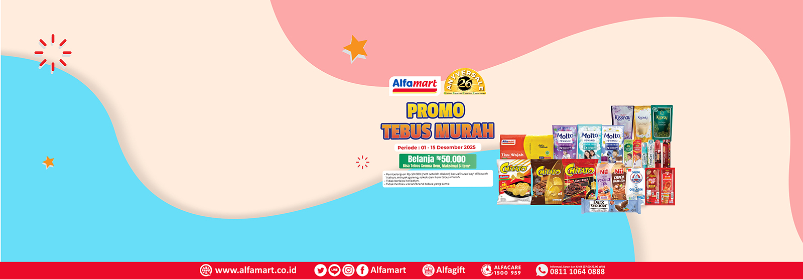 Desktop version banner PROMO SERBA 5RB, 10RB, 15RB