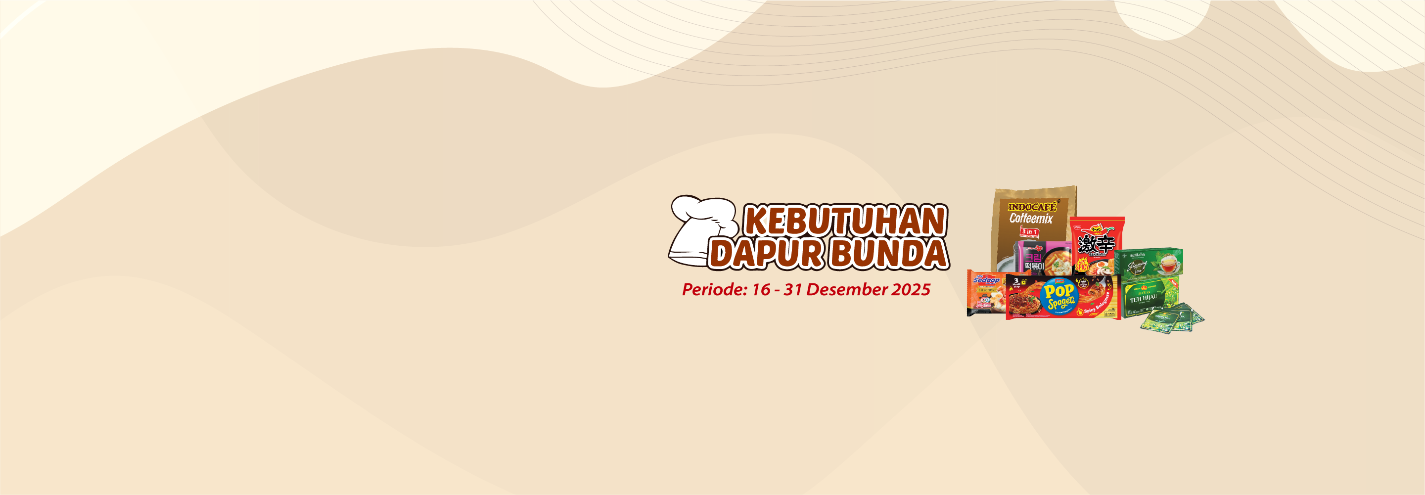 Desktop version banner Kebutuhan Dapur Bunda