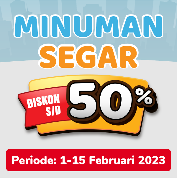 Banner Promo Minuman Segar Alfamart