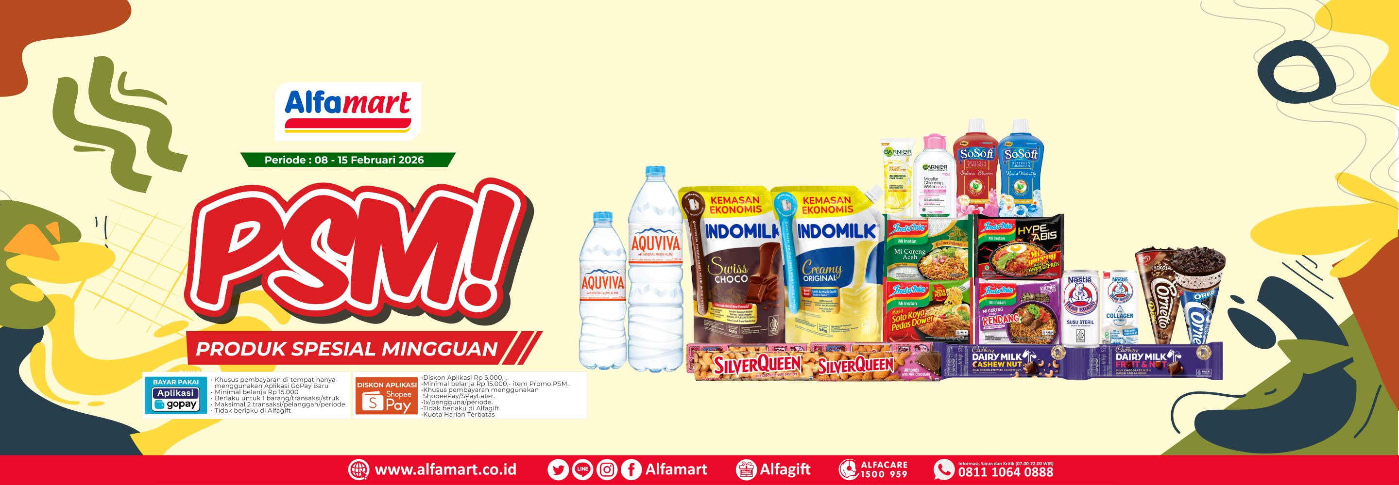 Banner promo Promo Spesial Mingguan (PSM) Alfamart