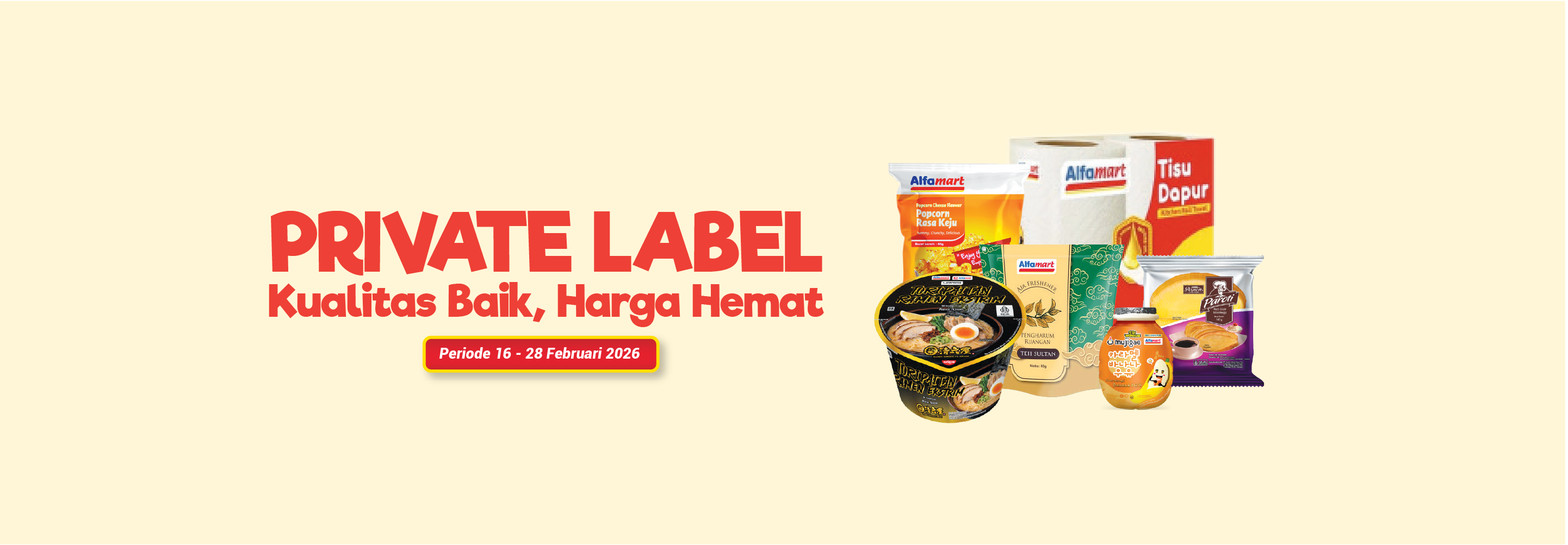 Banner promo Private Label Alfamart Alfamart
