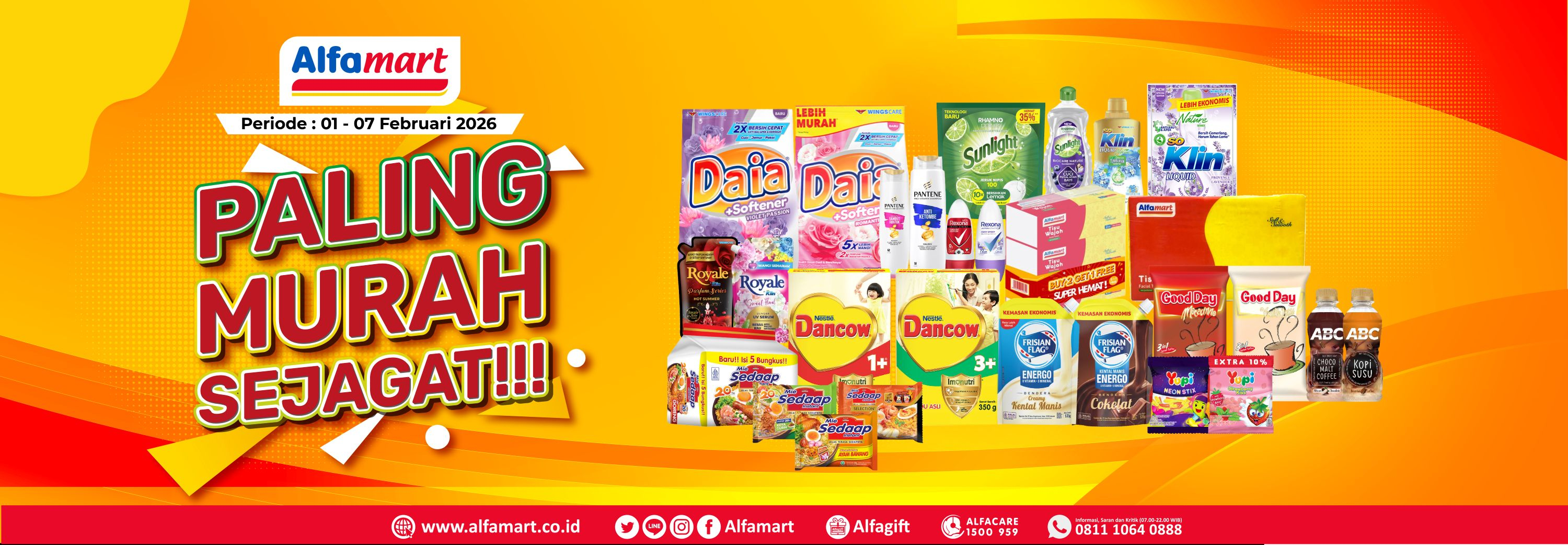 Banner promo PMS (PALING MURAH SEJAGAT) Alfamart