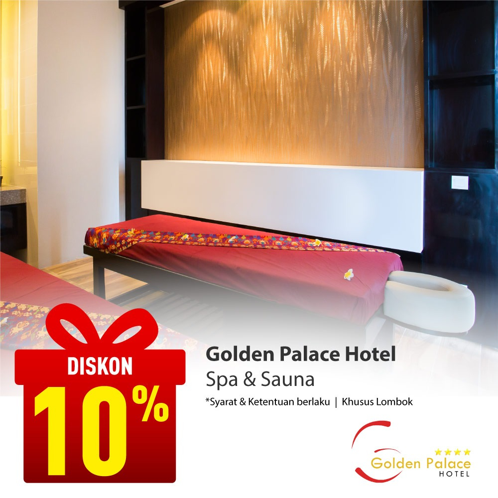Special Offer GOLDEN PALACE HOTEL LOMBOK (SPA & SAUNA)