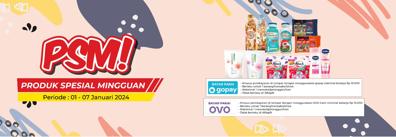 Promo PSM (Produk Spesial Mingguan) Alfamart