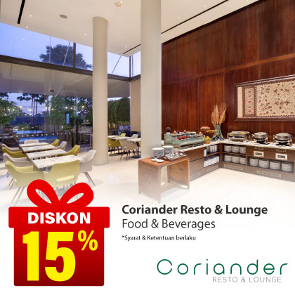 Special Offer CORIANDER RESTO & LOUNGE