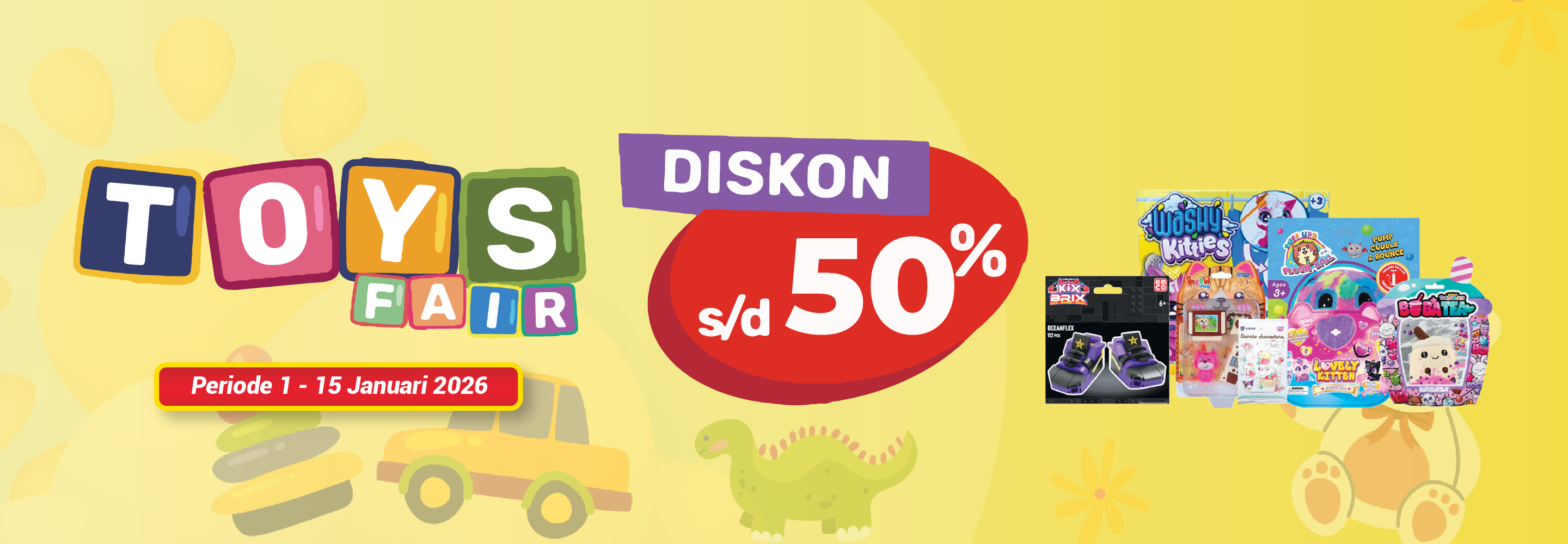 Banner promo Toys Fair Alfamart