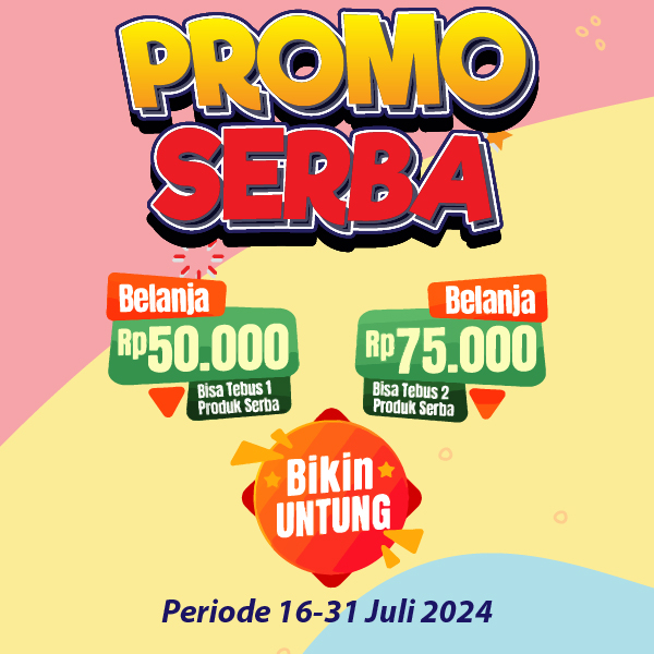 Banner PROMO SERBA 5RB, 10RB, 12RB, 15RB Alfamart