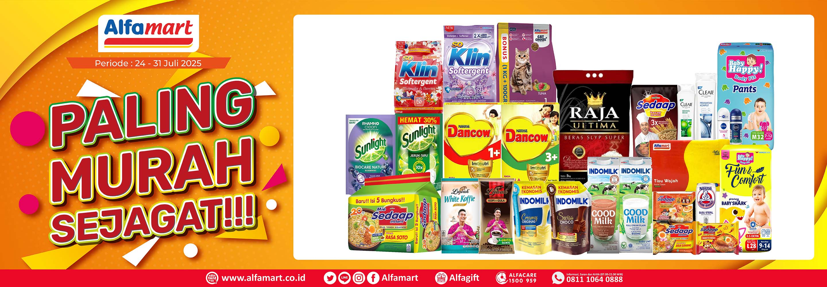 Banner promo PMS (PALING MURAH SEJAGAT) Alfamart