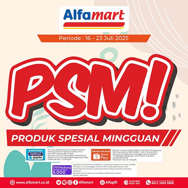 Banner PSM (PROMO SPESIAL MINGGUAN) Alfamart