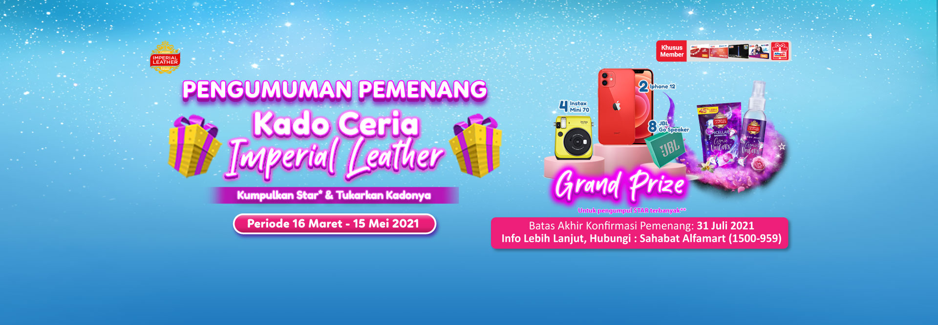 Banner Program Alfastar - Kado Ceria Imperial Leather Alfamart