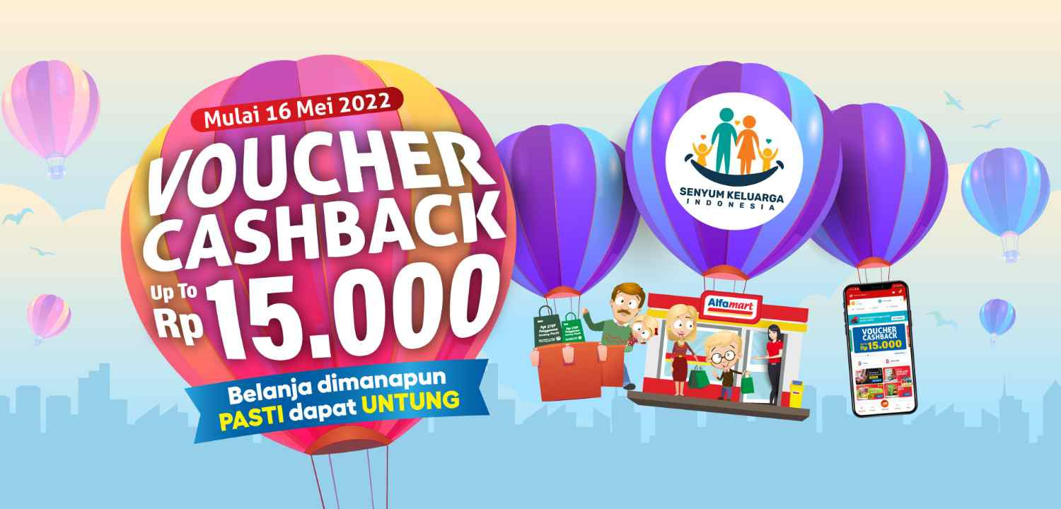 News Banner Rebut Voucher Cashback 10% dari Program Senyum Keluarga Indonesia Alfamart
