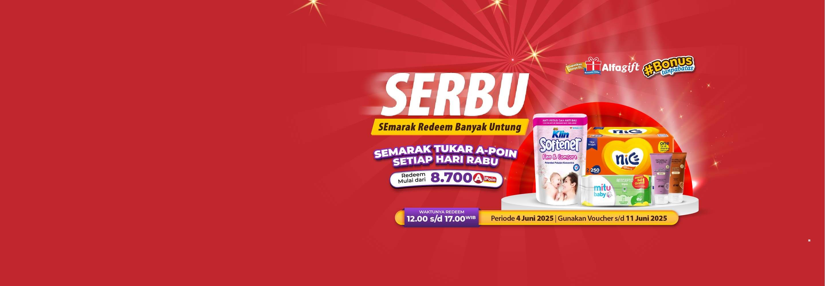 Desktop version banner Promo SERBU Alfamart