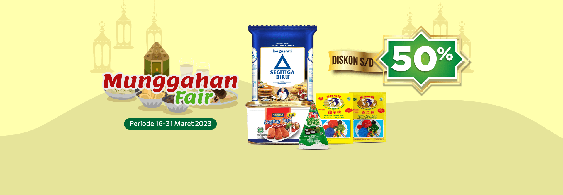 Banner promo Munggahan Fair Alfamart Alfamart