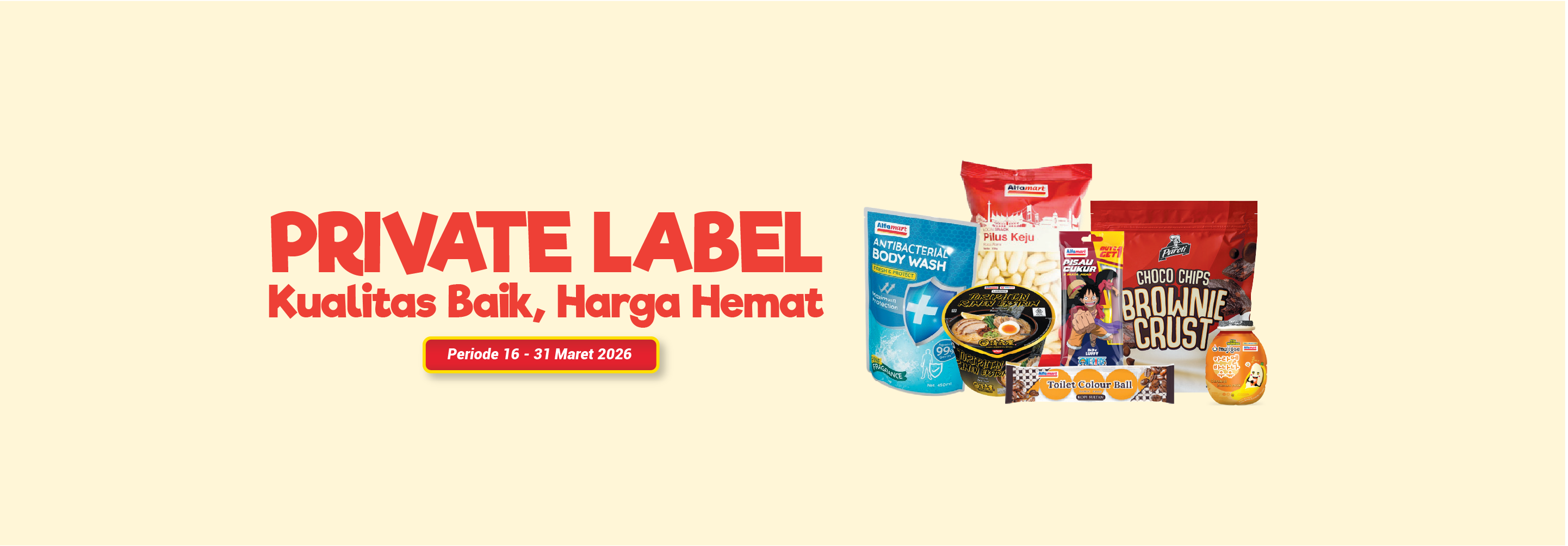 Banner promo Private Label Alfamart Alfamart