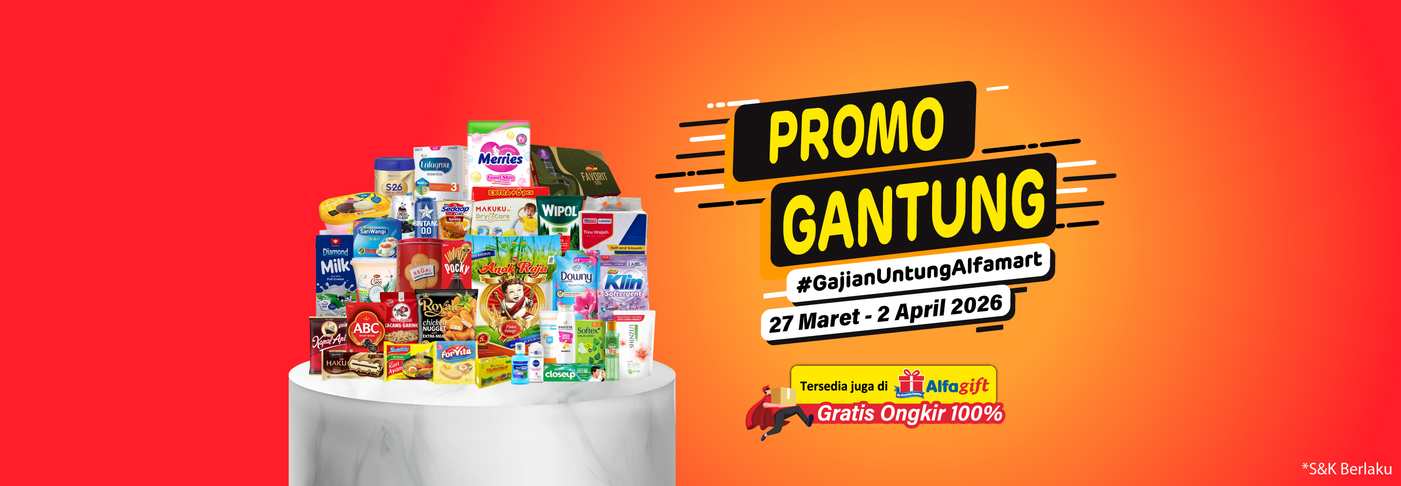 Banner promo Promo Gantung Alfamart Alfamart