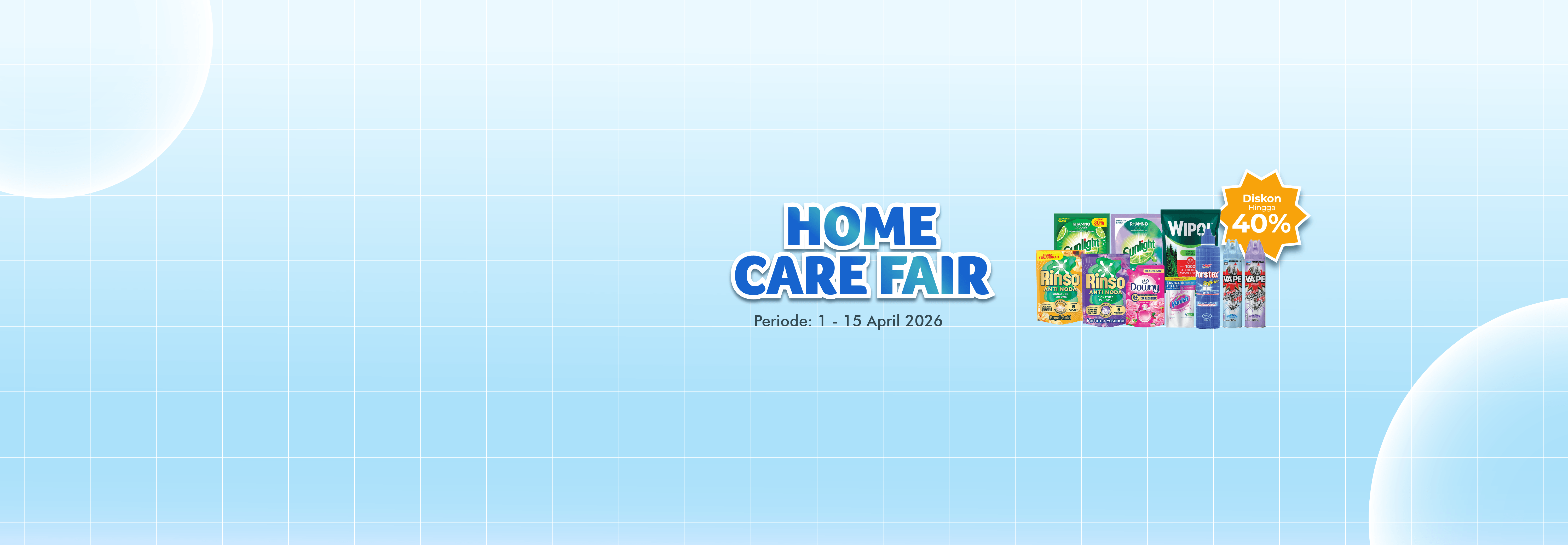 Desktop version banner Promo Home Care Fair