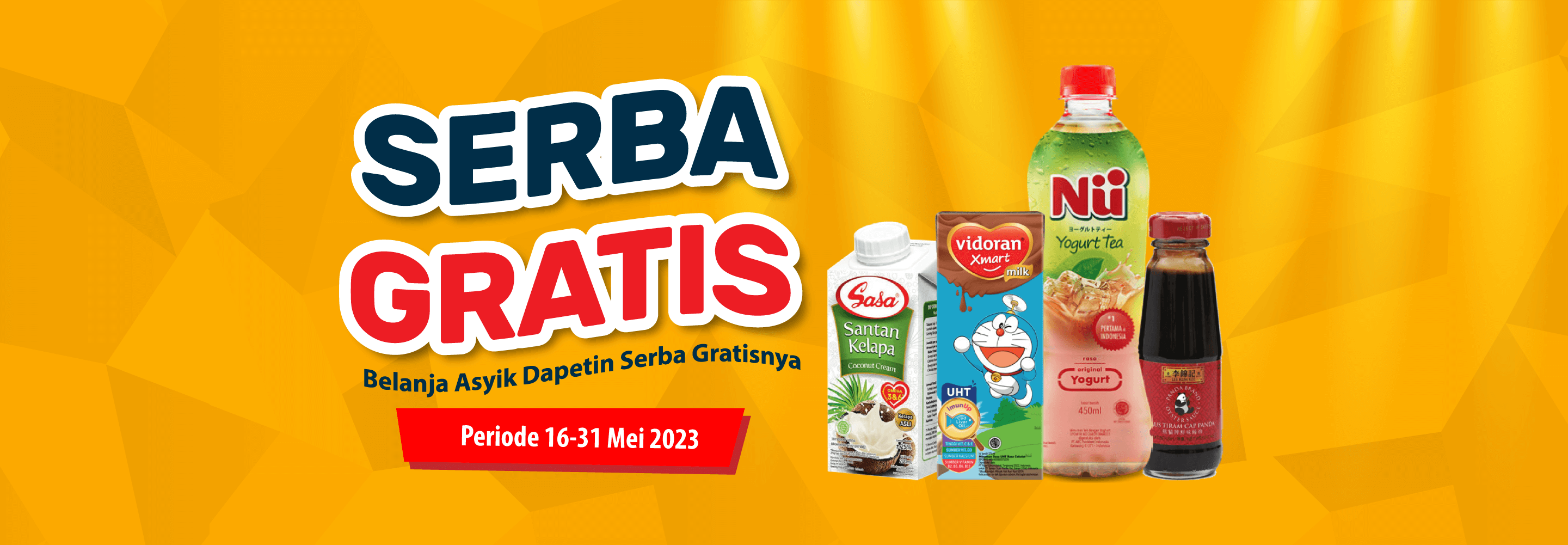 Banner promo Promo Serba Gratis Alfamart Alfamart