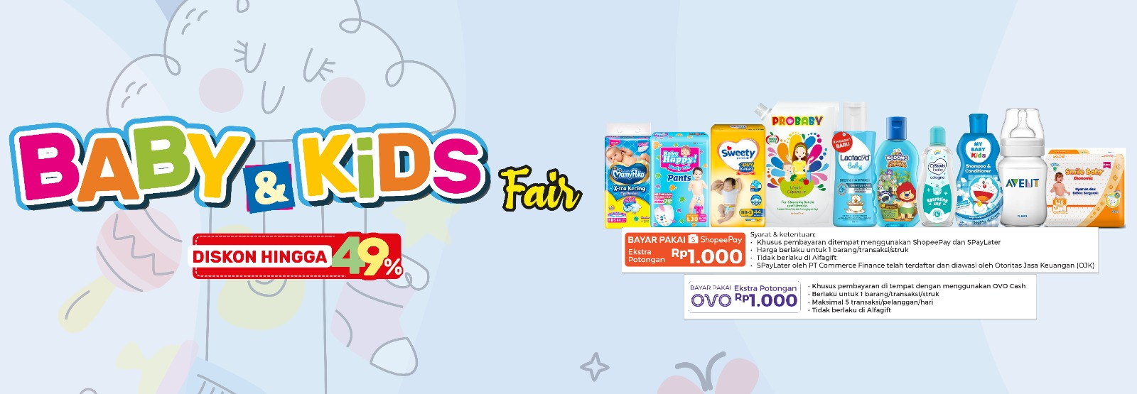 Banner promo BABY & KIDS FAIR Alfamart