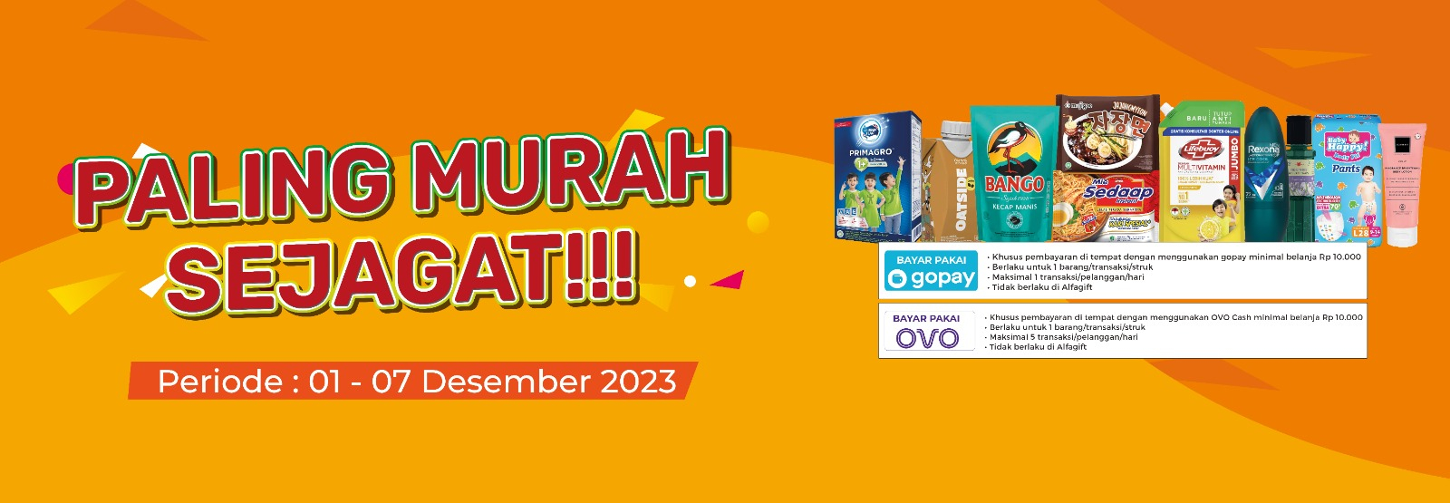 Banner promo PROMO MURAH SEJAGAT Alfamart