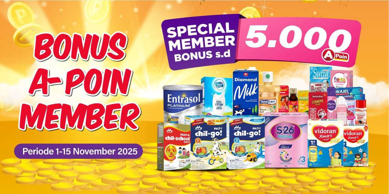 Mobile version banner BONUS A-POIN MEMBER