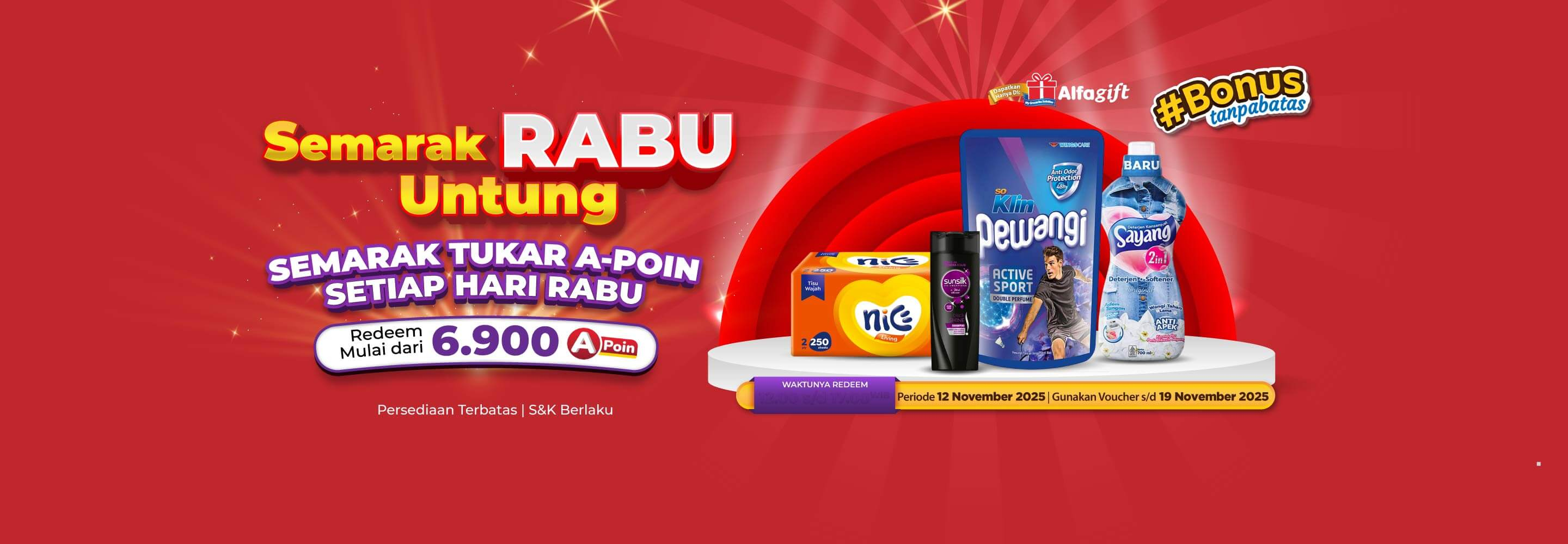 Banner promo Promo SERBU Alfamart Alfamart