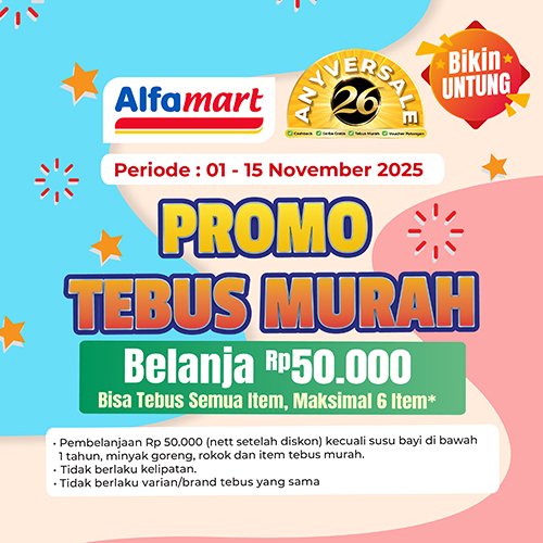 Banner PROMO TEBUS MURAH Alfamart