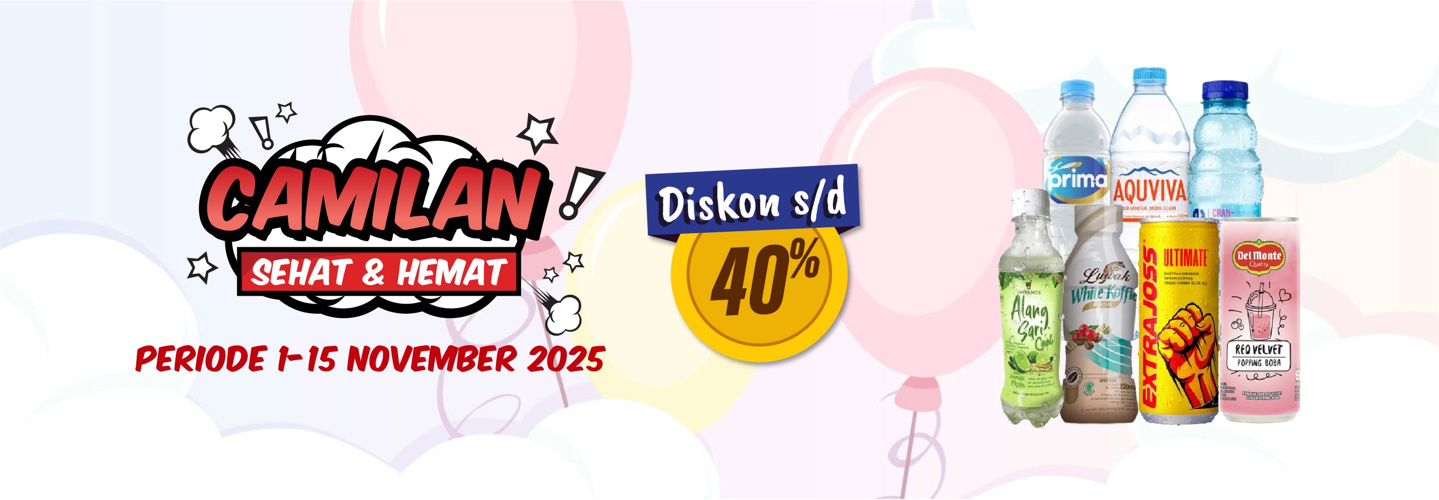 Banner promo Camilan Sehat & Hemat Alfamart