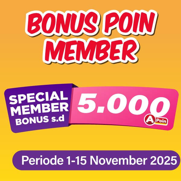 Banner Bonus Poin Member Alfamart Alfamart