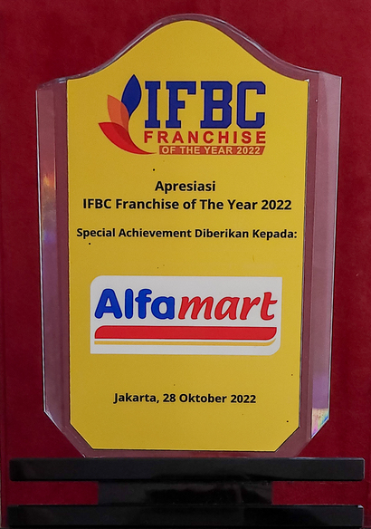 Image reward IFBC Franchise of The Year 2022 dari IFBC 2022