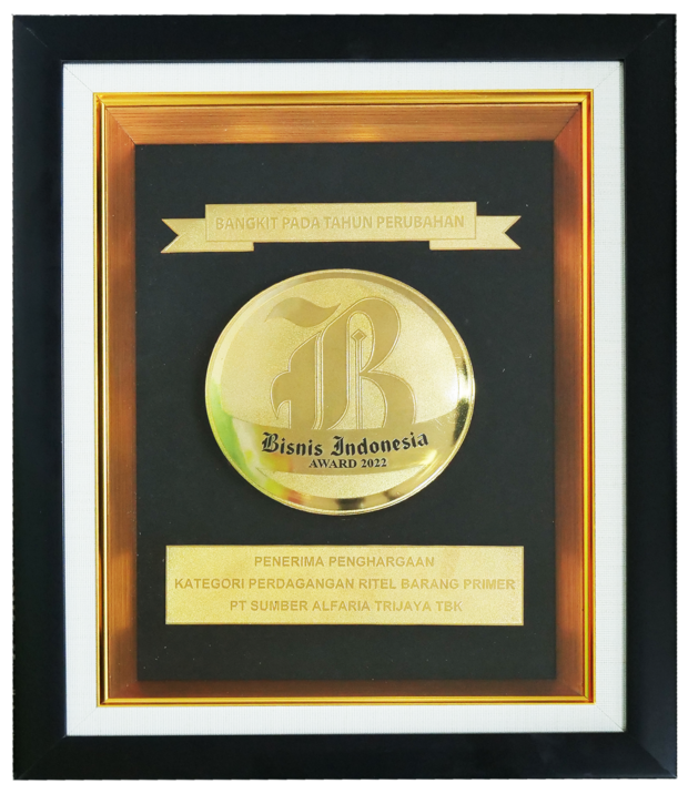 Image reward Bisnis Indonesia Award 2022, Kategori Perdagangan Ritel Barang Primer dari Bisnis Indonesia 2022