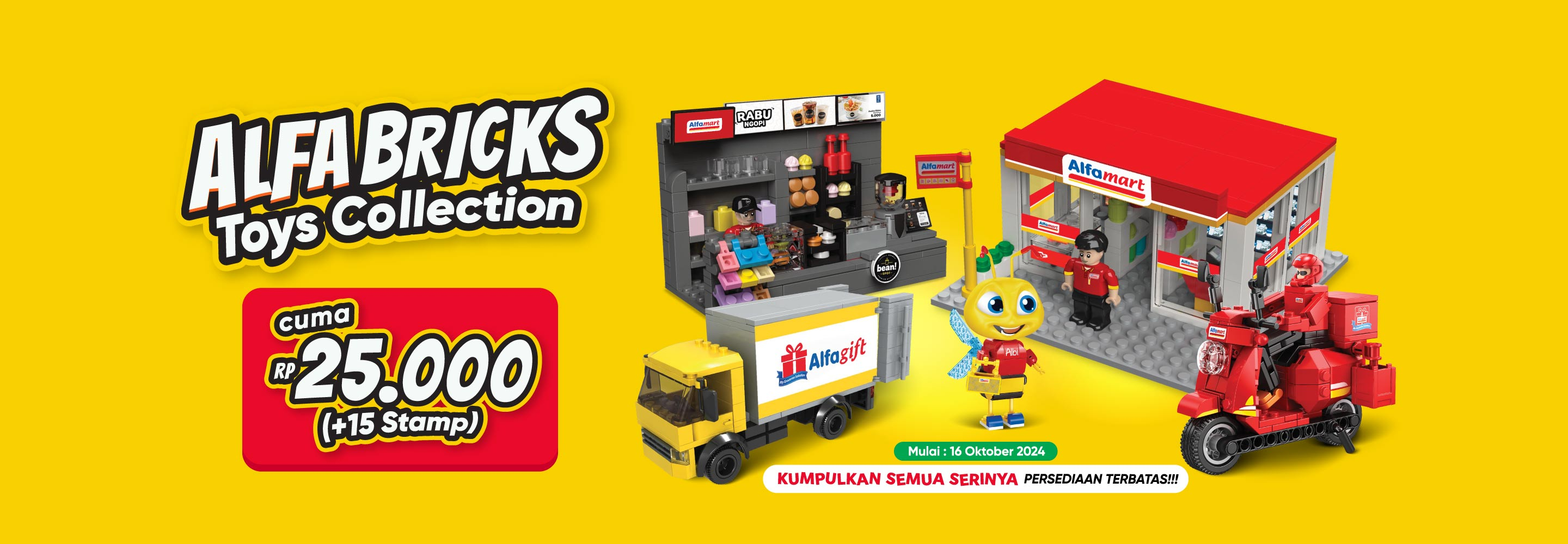 Mobile version banner Alfa Bricks Toys Collection