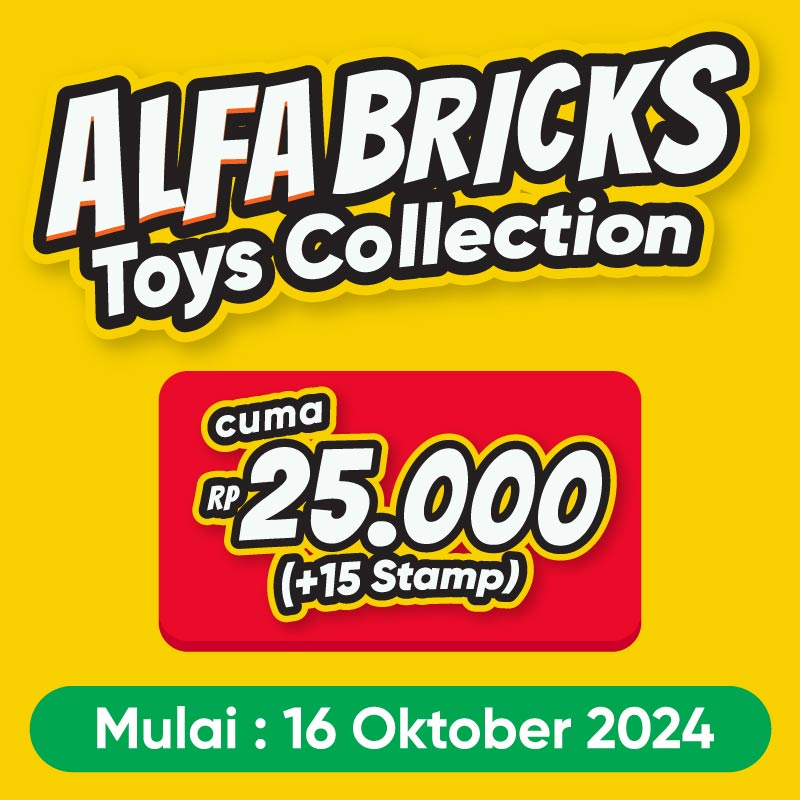 Banner Alfa Bricks Toys Collection Alfamart