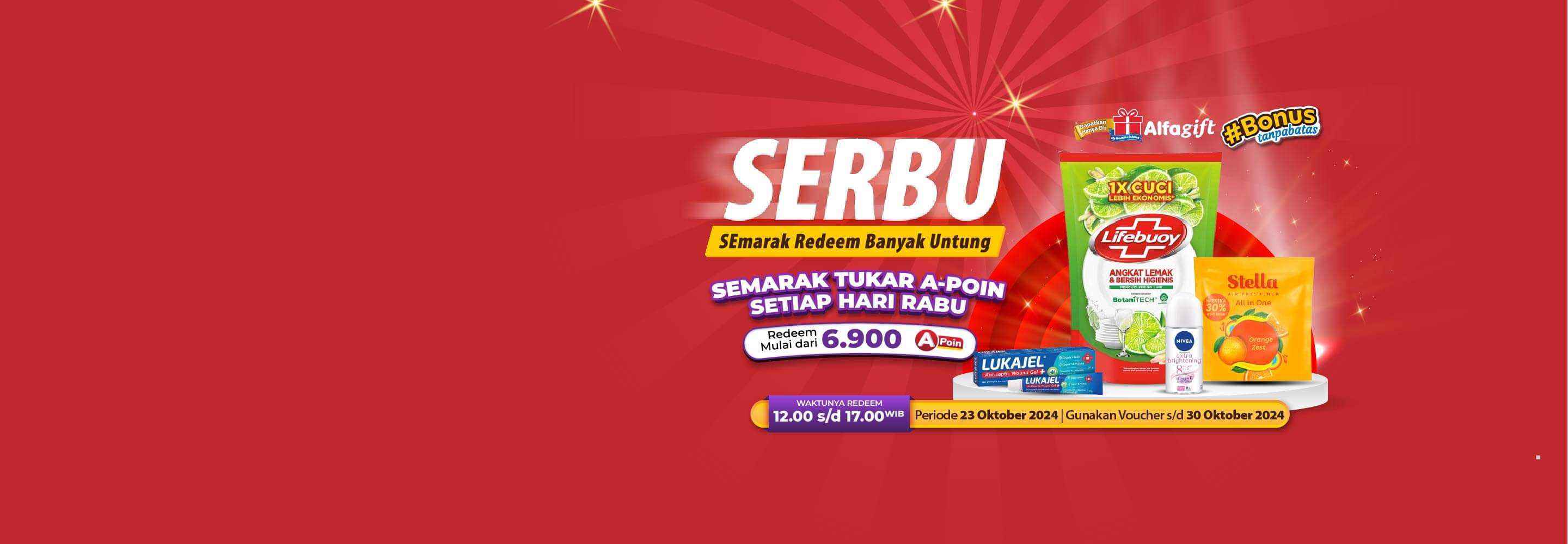 Desktop version banner Promo SERBU Alfamart